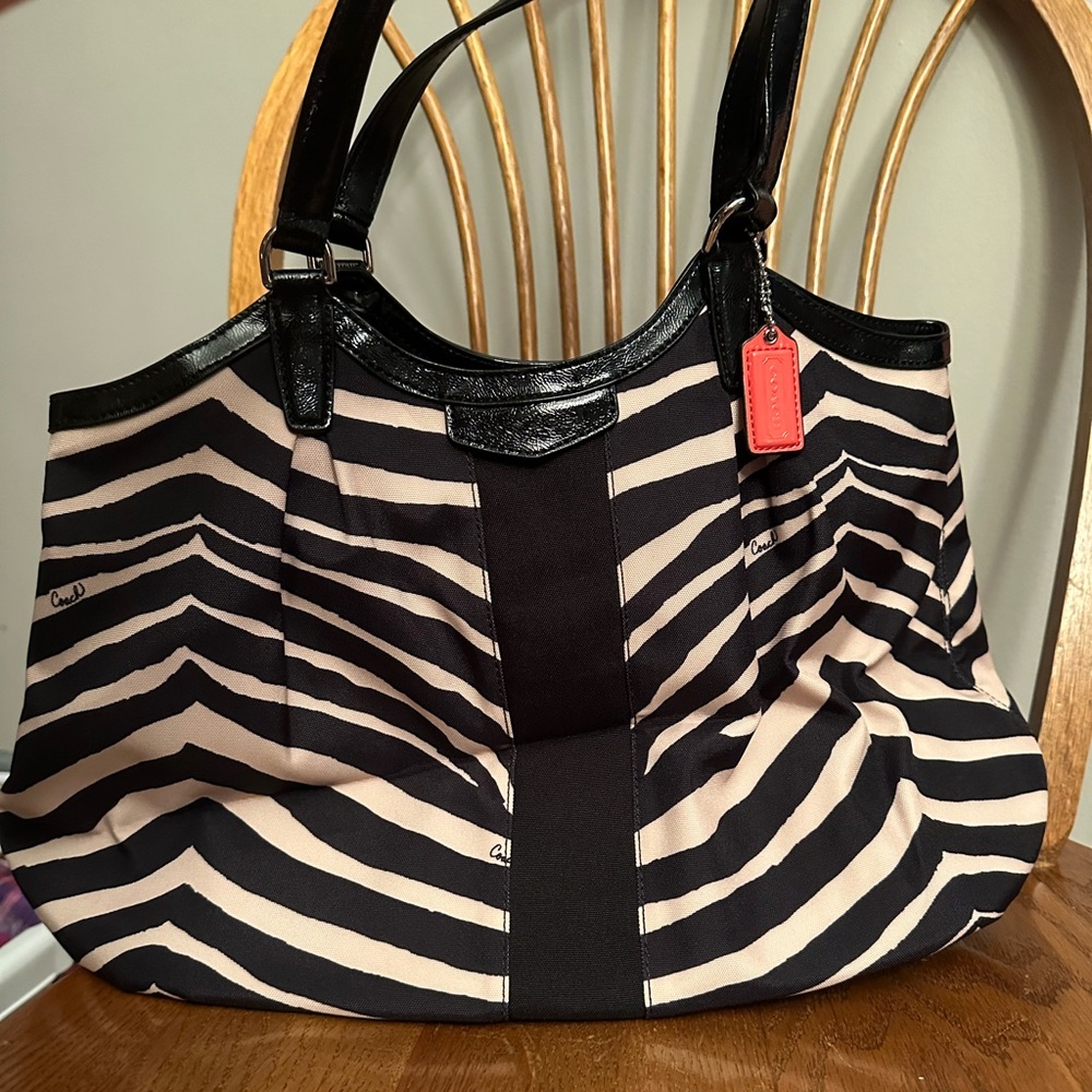 Coach Zebra Print Purse